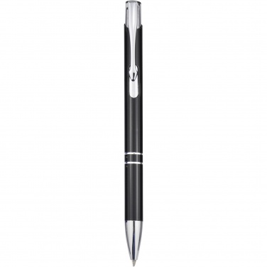 Logo trade promotional giveaways picture of: Moneta aluminium click ballpoint pen (blue ink)