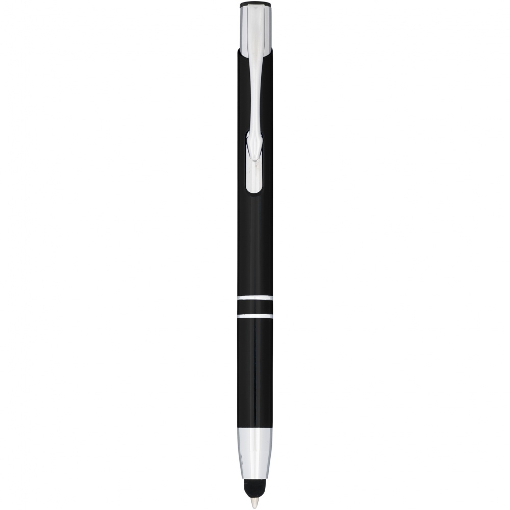 Logotrade advertising product picture of: Moneta anodized aluminium click stylus ballpoint pen