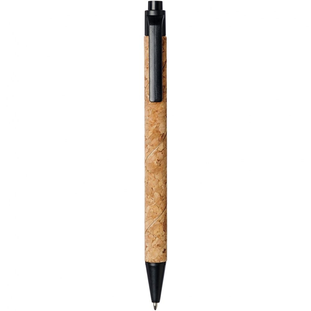 Logo trade advertising products picture of: Midar cork and wheat straw ballpoint pen
