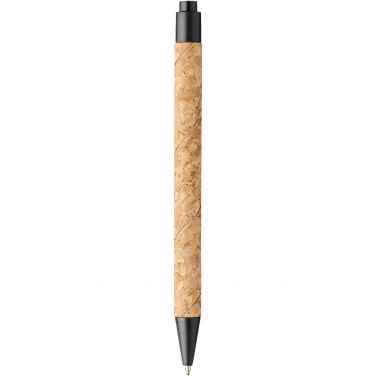 Logo trade promotional item photo of: Midar cork and wheat straw ballpoint pen