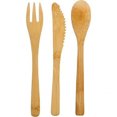 Logo trade promotional items picture of: Celuk bamboo cutlery set