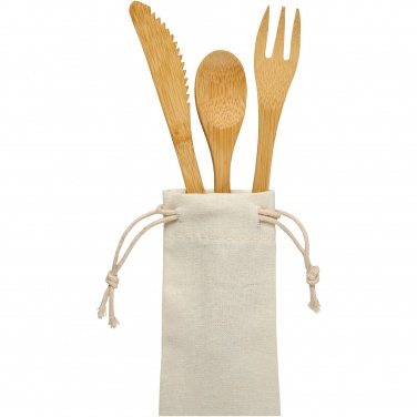 Logotrade advertising product image of: Celuk bamboo cutlery set