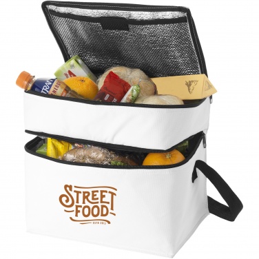 Logo trade promotional items picture of: Oslo 2-zippered compartments cooler bag 13L