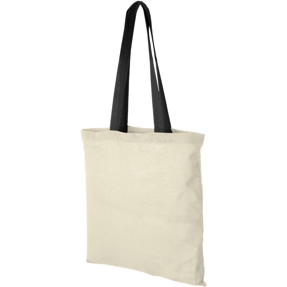 Logotrade corporate gift image of: Nevada 100 g/m² cotton tote bag coloured handles 7L