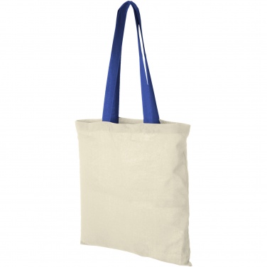 Logotrade promotional products photo of: Nevada 100 g/m² cotton tote bag coloured handles 7L