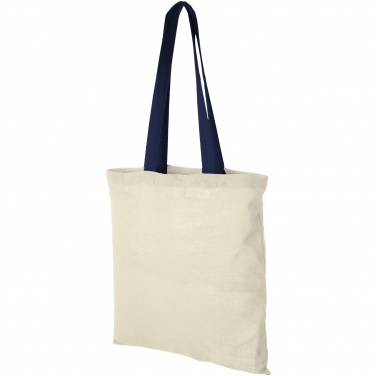 Logotrade promotional item image of: Nevada 100 g/m² cotton tote bag coloured handles 7L