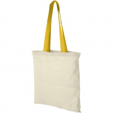 Logotrade promotional gift picture of: Nevada 100 g/m² cotton tote bag coloured handles 7L