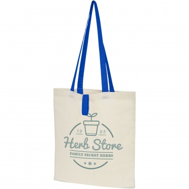 Logo trade promotional giveaways image of: Nevada 100 g/m² cotton foldable tote bag 7L