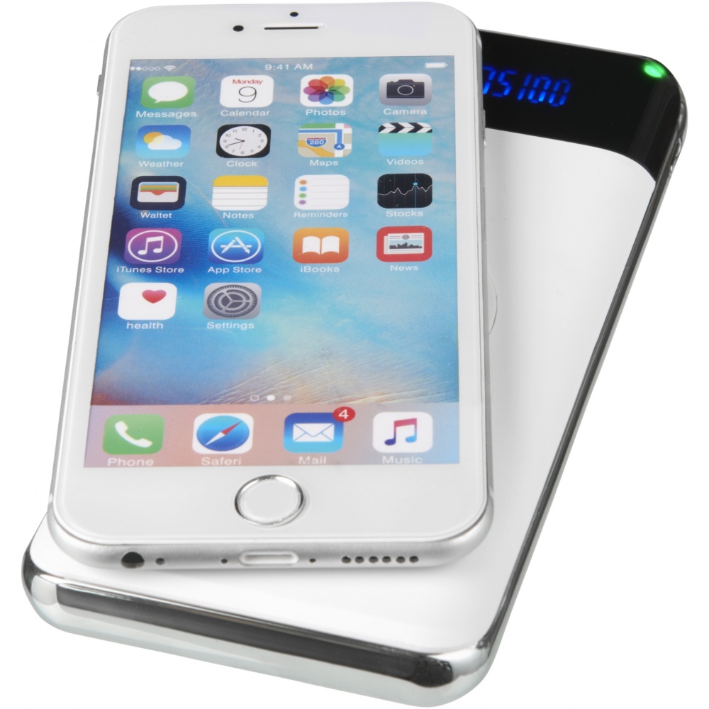 Logo trade business gifts image of: Constant 10.000 mAh wireless power bank with LED