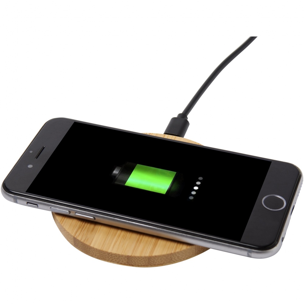Logotrade corporate gift image of: Essence 5W bamboo wireless charging pad