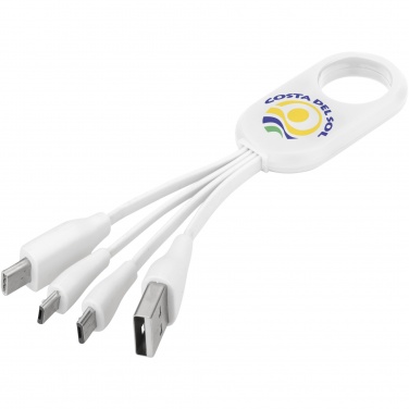 Logotrade advertising product picture of: Troup 4-in-1 charging cable with type-C tip