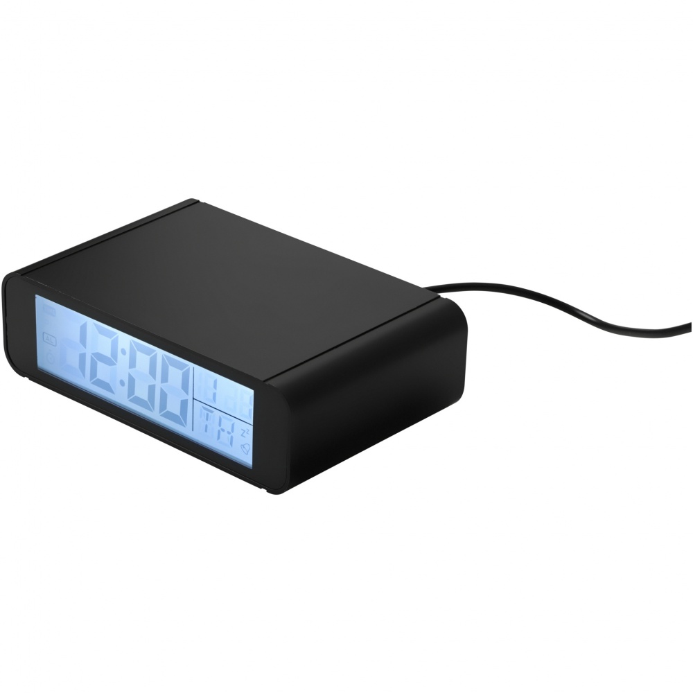 Logo trade corporate gifts image of: Seconds 5W wireless charging clock