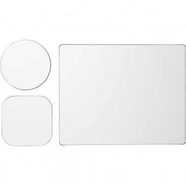 Logo trade promotional merchandise photo of: Brite-Mat® mouse mat and coaster set combo 1