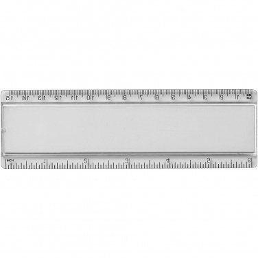 Logotrade promotional gift picture of: Ellison 15 cm plastic insert ruler
