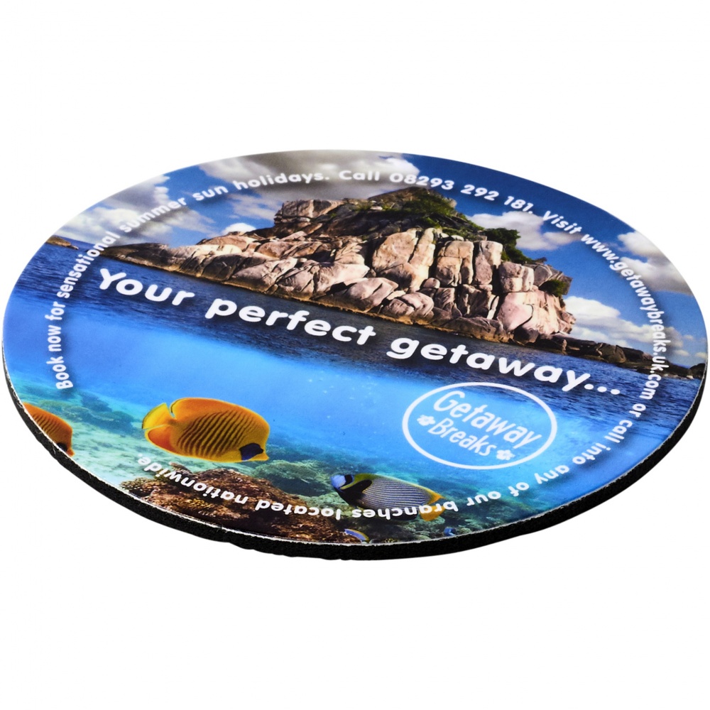 Logo trade promotional gifts picture of: Q-Mat® round coaster