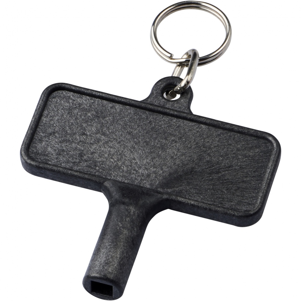 Logotrade promotional gift image of: Largo plastic radiator key with keychain