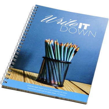 Logo trade advertising product photo of: Desk-Mate® A5 spiral notebook