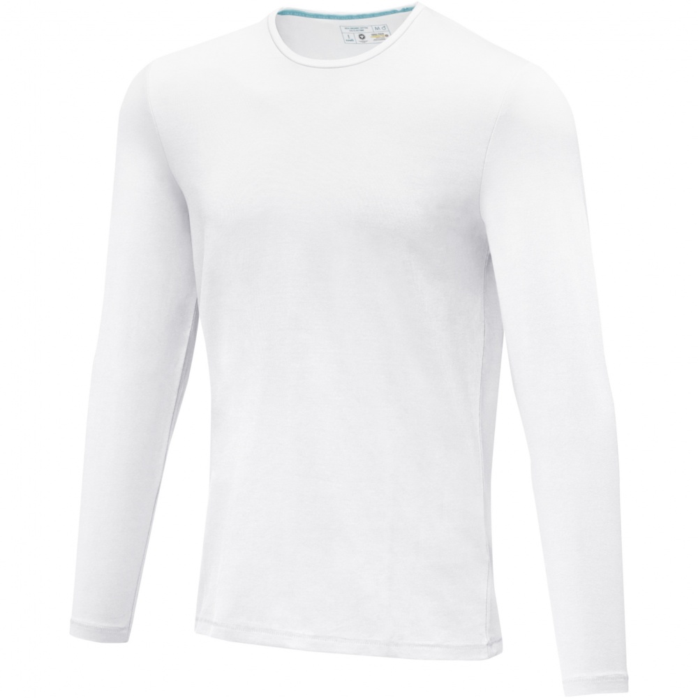 Logo trade corporate gift photo of: Ponoka long sleeve men's organic t-shirt