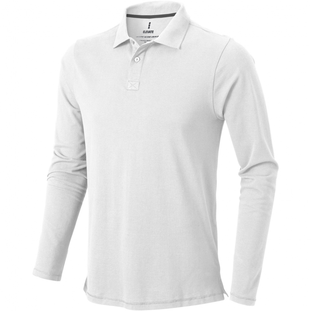 Logo trade promotional giveaways image of: Oakville long sleeve men's polo