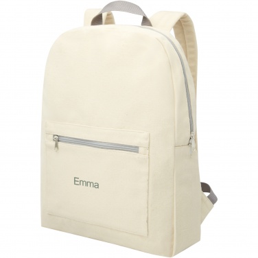 Logotrade corporate gift image of: Pheebs 450 g/m² recycled cotton and polyester backpack 10L