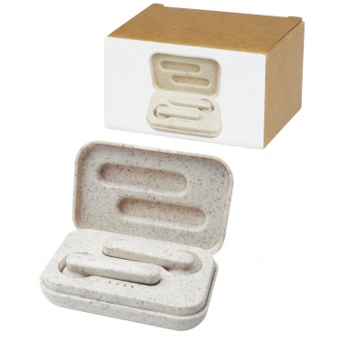 Logotrade promotional gift picture of: Nantai wheat straw True Wireless earbuds