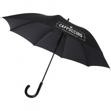 Logo trade business gift photo of: Fontana 23" auto open umbrella with carbon look and crooked handle
