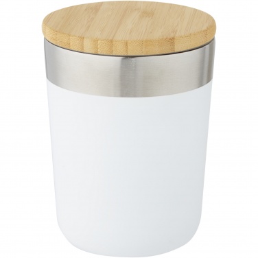 Logo trade promotional merchandise image of: Lagan 300 ml stainless steel tumbler with bamboo lid