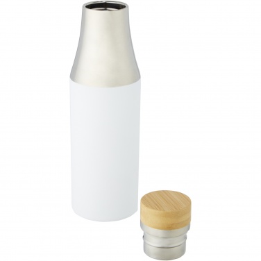 Logo trade promotional merchandise image of: Hulan 540 ml copper vacuum insulated stainless steel bottle with bamboo lid