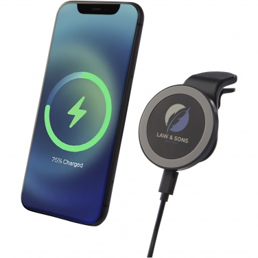 Logo trade promotional item photo of: Magclick 10W wireless magnetic car charger