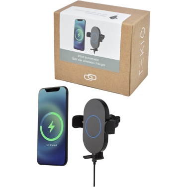 Logotrade corporate gifts photo of: Pilot 15W wireless automatic car charger 