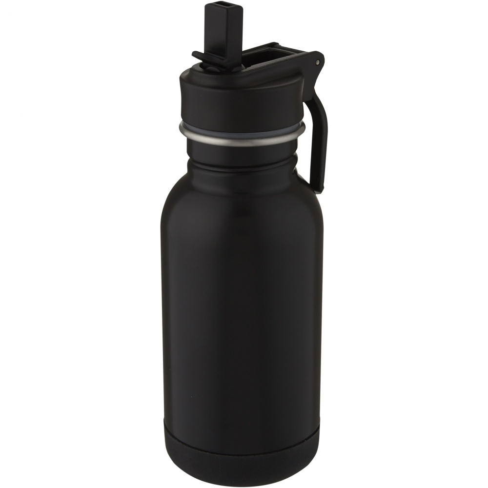 Logotrade corporate gift image of: Lina 400 ml stainless steel sport bottle with straw and loop