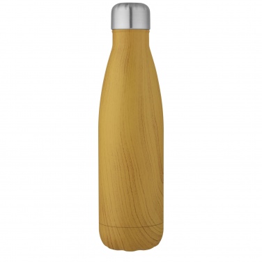 Logo trade promotional gift photo of: Cove 500 ml vacuum insulated stainless steel bottle with wood print