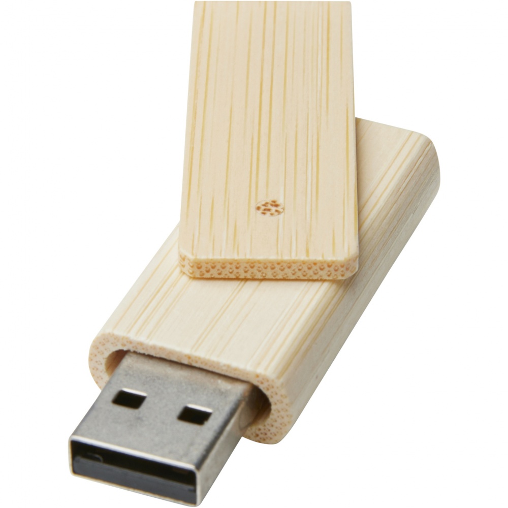 Logo trade corporate gift photo of: Rotate 8GB bamboo USB flash drive