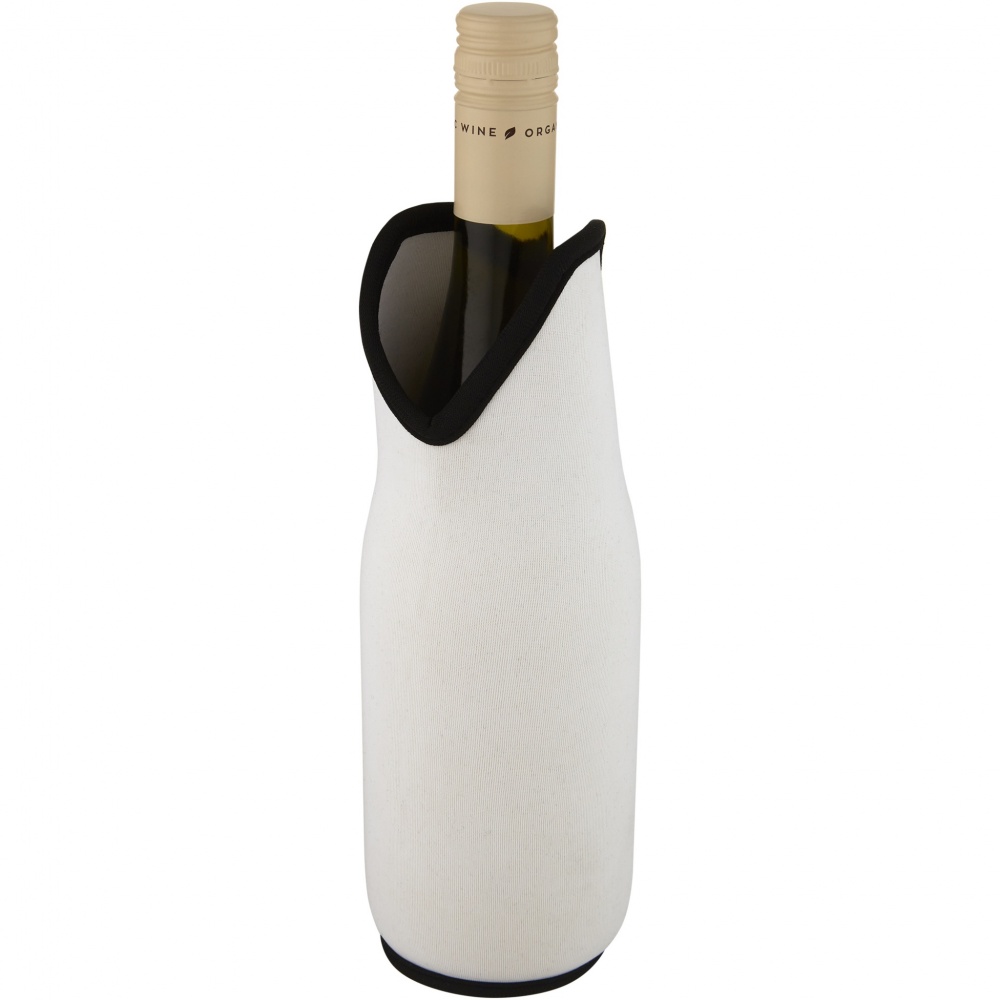 Logo trade promotional merchandise image of: Noun recycled neoprene wine sleeve holder