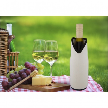 Logo trade promotional products image of: Noun recycled neoprene wine sleeve holder