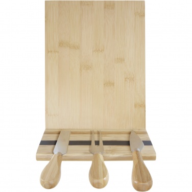 Logotrade promotional giveaway picture of: Mancheg bamboo magnetic cheese board and tools