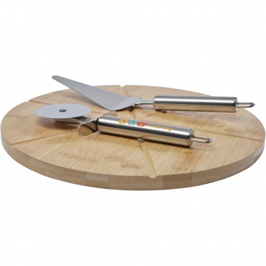 Logotrade corporate gift image of: Mangiary bamboo pizza peel and tools