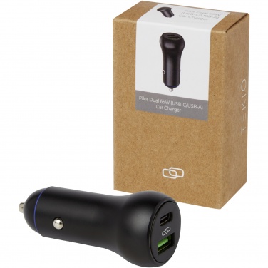 Logotrade promotional merchandise photo of: Pilot dual 55W USB-C/USB-A car charger