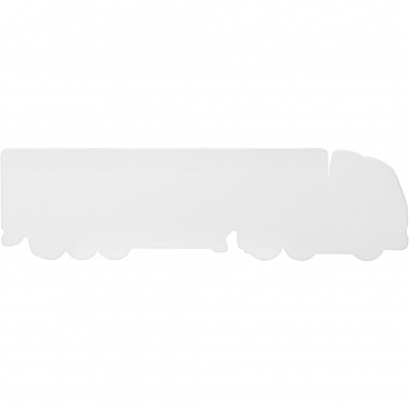 Logo trade promotional merchandise photo of: Tait 15 cm lorry-shaped recycled plastic ruler