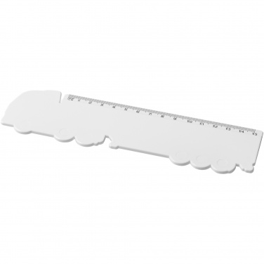 Logo trade promotional product photo of: Tait 15 cm lorry-shaped recycled plastic ruler