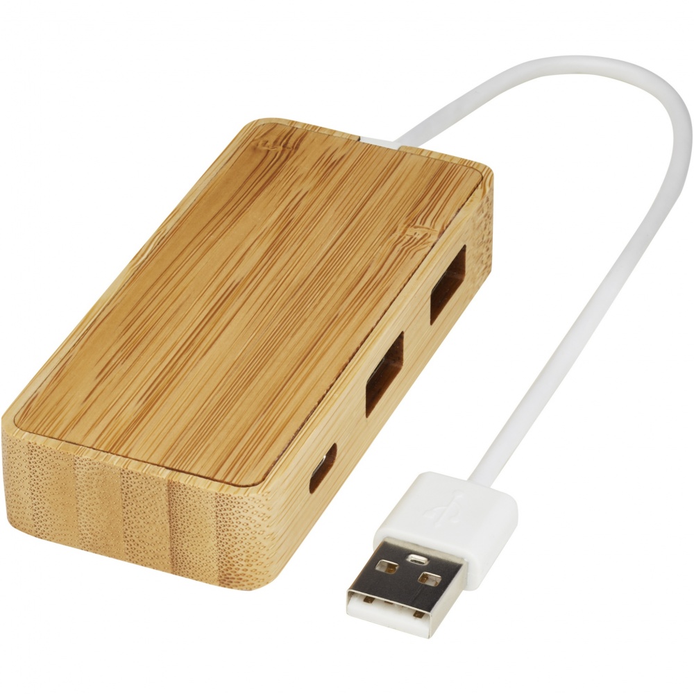 Logotrade business gifts photo of: Tapas bamboo USB hub