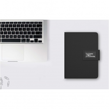 SCX.design O16 A5 notebook with power bank and light-up logo – detail view 4