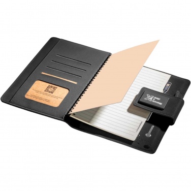 Logotrade promotional merchandise image of: SCX.design O16 A5 light-up notebook power bank