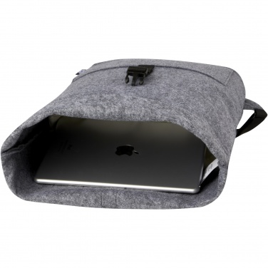 Logo trade corporate gift photo of: Felta GRS recycled felt roll-top bike bag 13L