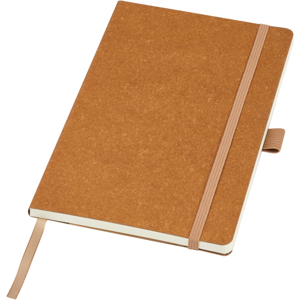 Logo trade promotional items image of: Kilau recycled leather notebook 