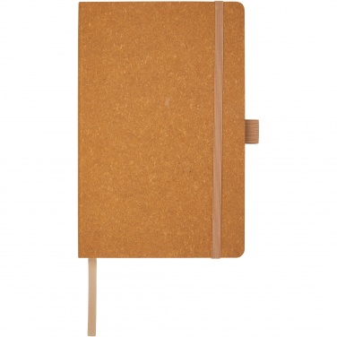 Logo trade promotional products image of: Kilau recycled leather notebook 