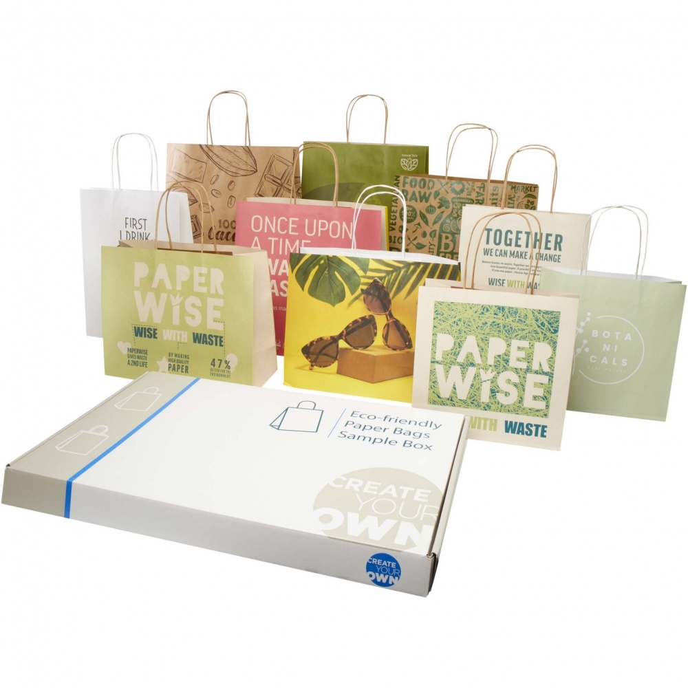 Logo trade advertising product photo of: Agricultural waste and kraft paper bags sample box