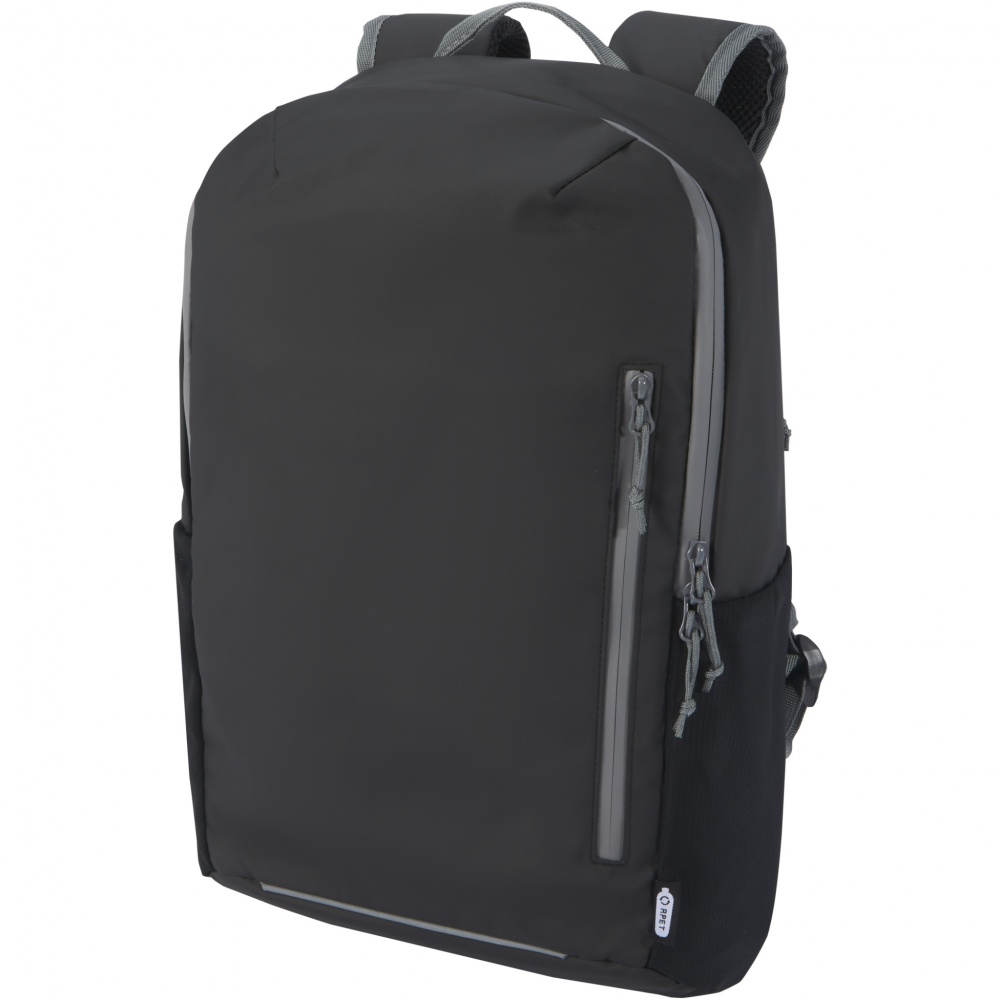 Logotrade promotional gift image of: Aqua 15" GRS recycled water resistant laptop backpack 21L