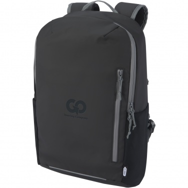 Logo trade promotional item photo of: Aqua 15" GRS recycled water resistant laptop backpack 21L