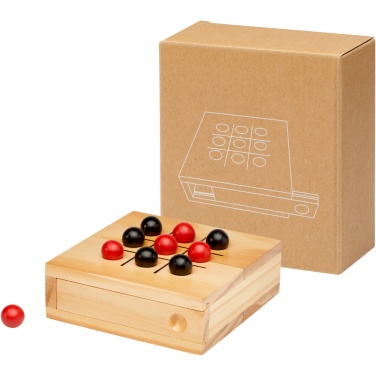 Logo trade advertising products picture of: Strobus wooden tic-tac-toe game